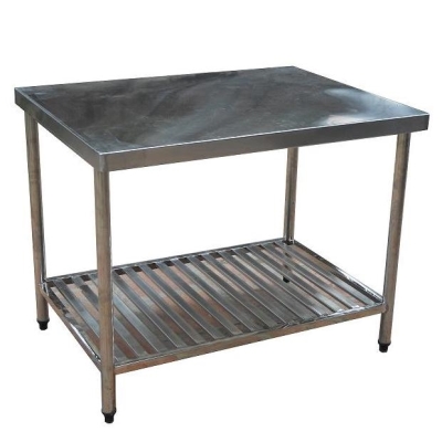 Bàn inox có giá nan dưới 